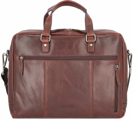 Leonhard Heyden Roma Ventiquattrore Pelle 41 cm compartimente portatile Laptop braun