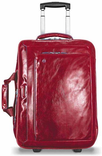 Piquadro Blue Square valigetta a 2 ruote Business pelle 51 cm compartimenti portatile red Piquadro Blue Square valigetta a 2 ruote Business pelle 51 cm compartimenti portatile red