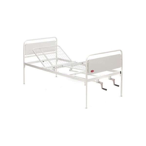 moretti mi110 - letto degenza 3 snodi manuale, 2 manovelle, larghezza 90 cm – serie tulipano