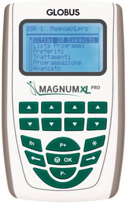 Globus MAGNUM XL PRO - (SOL. FLESSIBILI) - Apparecchio per Magnetoterapia a 400 Gauss di potenza su 2 canali