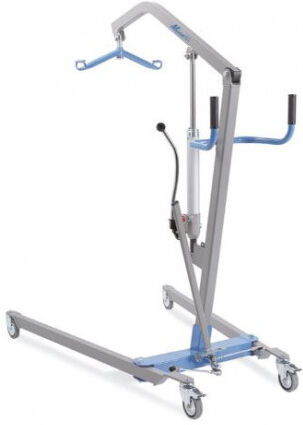 MORETTI Sollevamalati Idraulico Pompa oleodinamica Muevo – Modello ingombro ridotto – Apertura gambe a leva – Portata max 180 kg - RI827 + Carrozzina pieghevole CP100