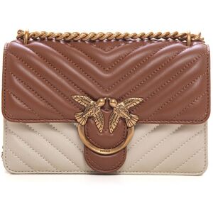 Pinko Borsa modello clutch Love One Cuoio-bianco Donna UNI