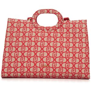 Liu Jo Borsa grande Tote shopping Bianco-rosso Donna UNI