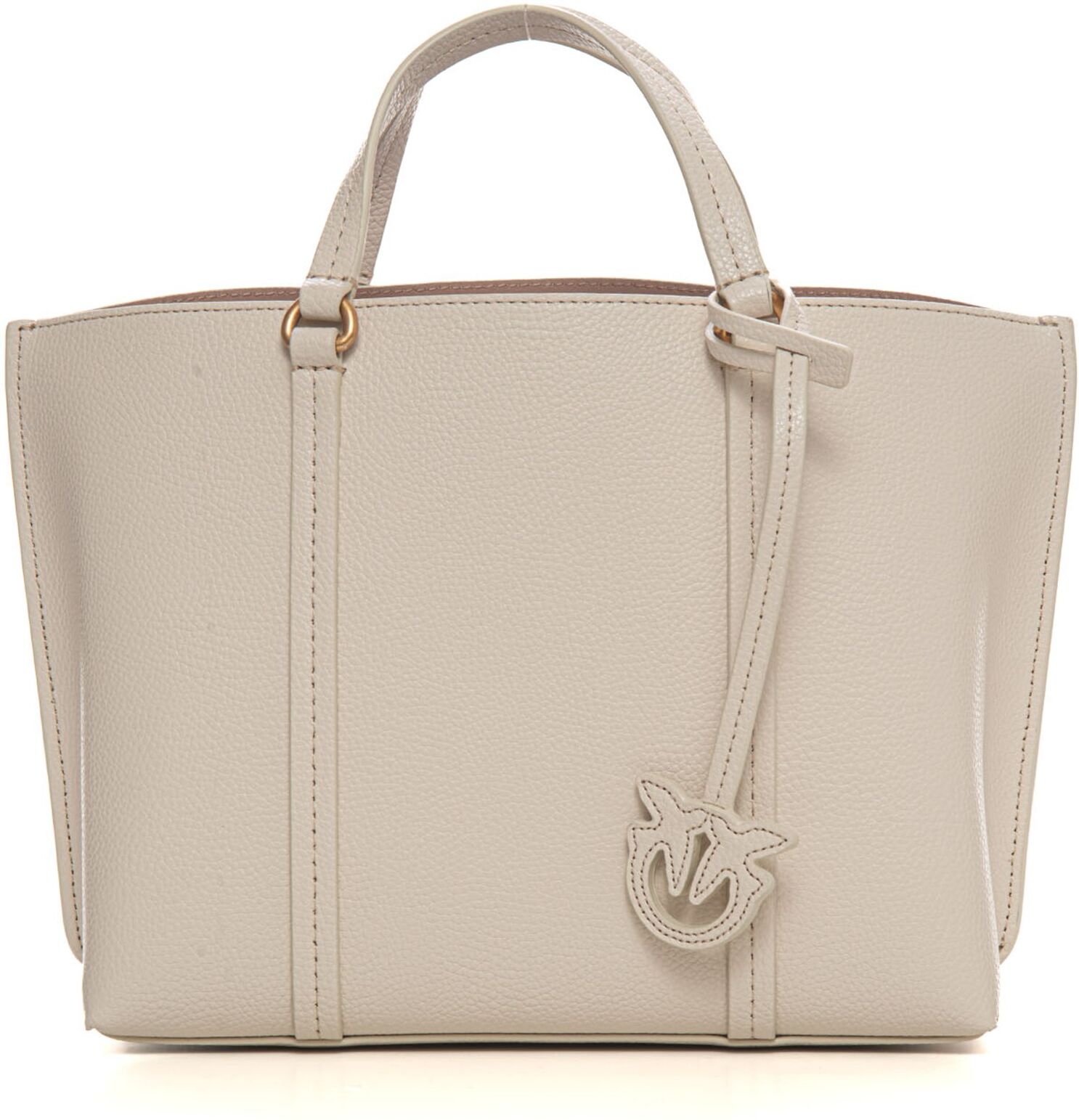 Pinko Borsa in pelle modello shopper Carrie Bianco Donna UNI