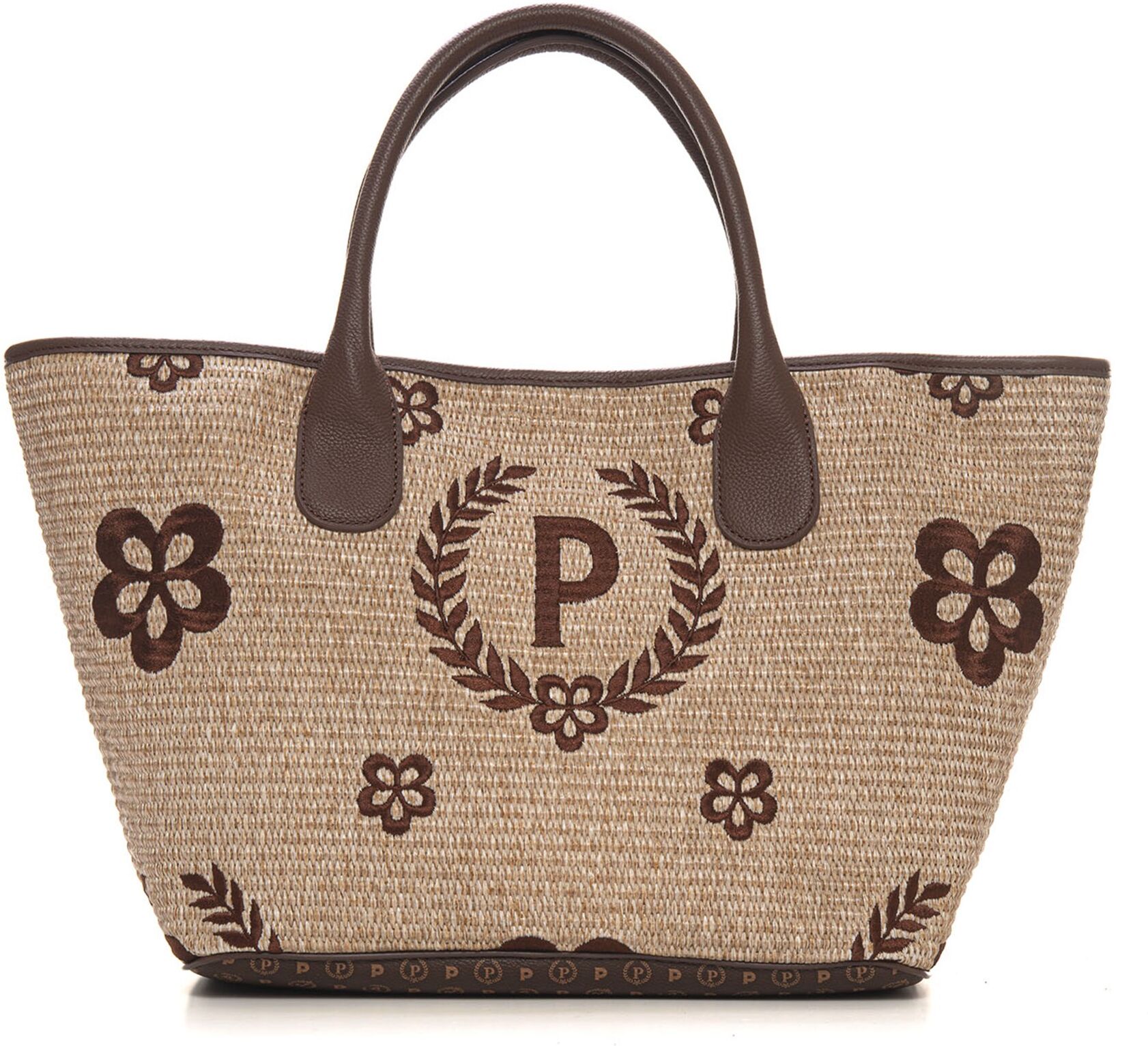 Pollini Borsa in rafia Shopping rafia Beige-marrone Donna UNI