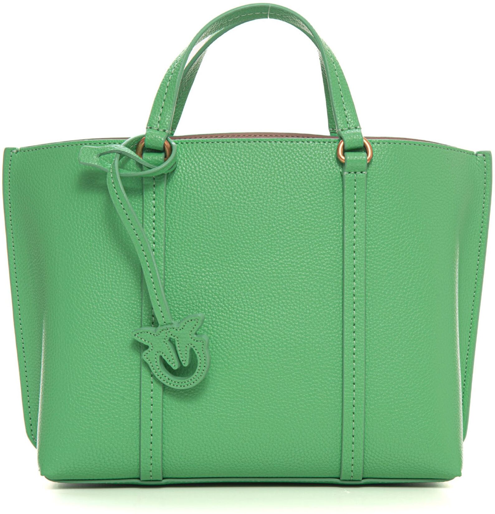 Pinko Borsa in pelle modello shopper Carrie Verde Donna UNI