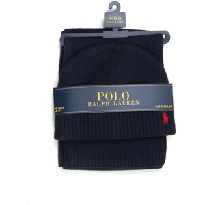 Ralph Lauren Set Sciarpa e Cappello Blu Uomo UNI