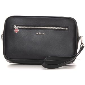 Kiton Pochette in pelle Nero Uomo UNI