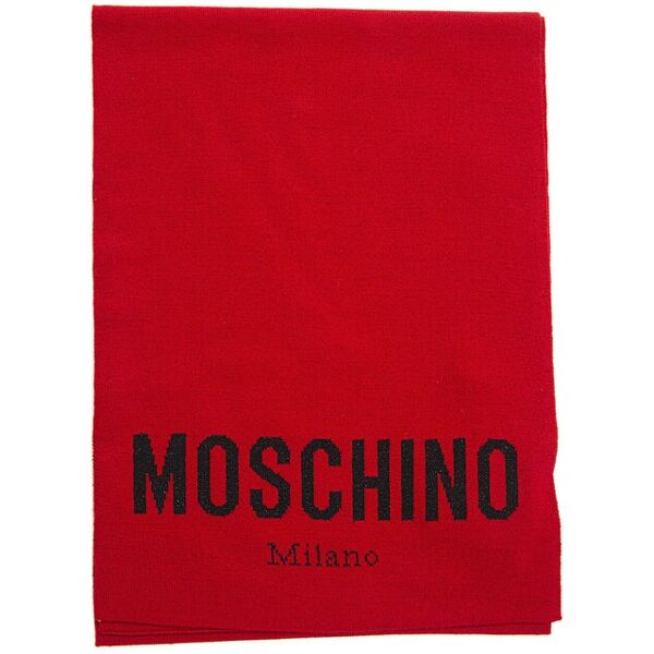 moschino sciarpa rosso donna uni