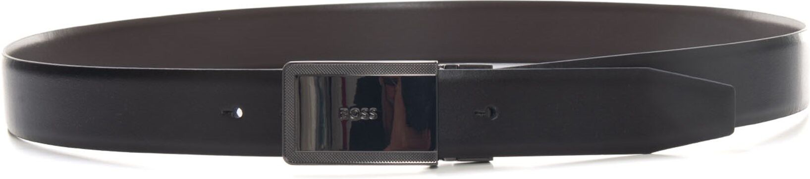 Boss Box cintura con doppia fibbia Greg Nero-marrone Uomo UNI