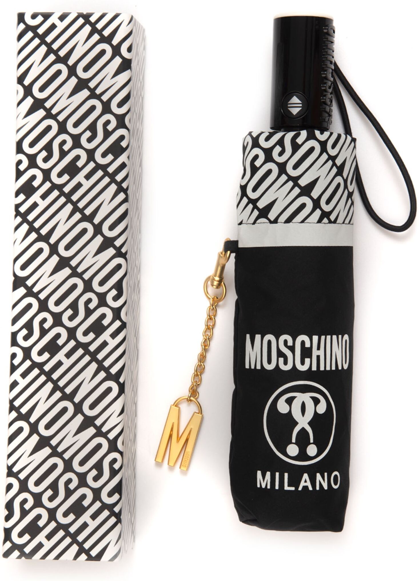 Moschino Ombrello pieghevole Nero Donna UNI