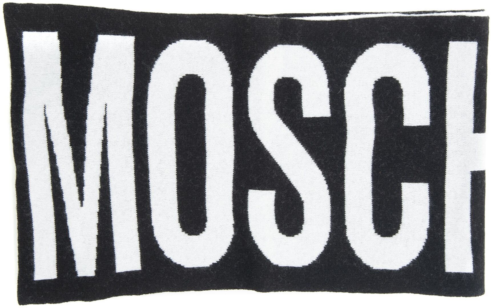 Moschino Sciarpa Nero-bianco Donna UNI