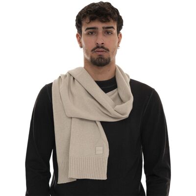 Boss Sciarpa AKAIO-R Beige Uomo UNI Boss Sciarpa AKAIO-R Beige Uomo UNI