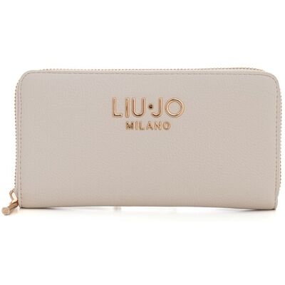 Liu Jo Portafoglio zip around Crema Donna UNI Liu Jo Portafoglio zip around Crema Donna UNI
