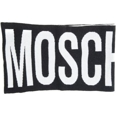 Moschino Sciarpa Nero-bianco Donna UNI Moschino Sciarpa Nero-bianco Donna UNI