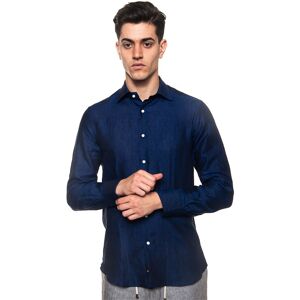 Carrel Camicia classica da uomo Blu Uomo 38