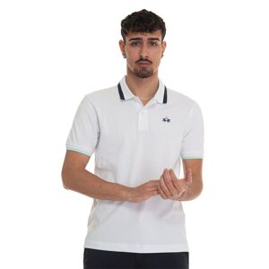 La Martina Polo in cotone piquet Russell Bianco Uomo L