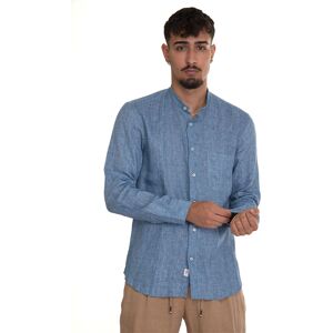 Vincenzo De Lauziers Camicia in lino Denim Uomo M