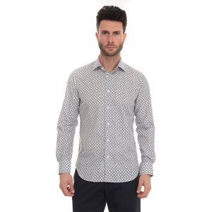 Carrel Camicia casual Bianco-nero Uomo 42