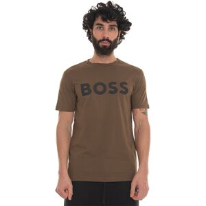 Boss T-shirt girocollo Verde Uomo XXL