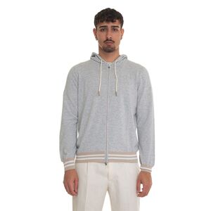 Gran Sasso Cardigan zip con doppio cursore Grigio chiaro Uomo 52