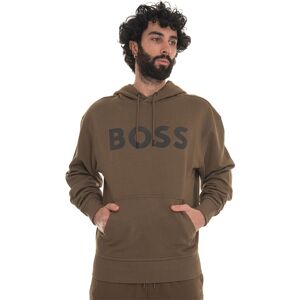 Boss Felpa con cappuccio Verde Uomo S