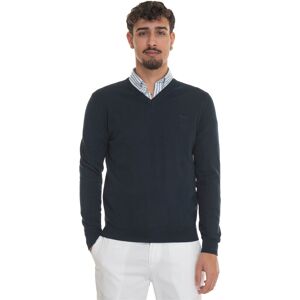 Harmont & Blaine Maglia collo a V HRL019 Blu Uomo M