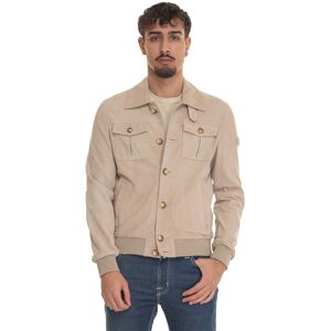 Peuterey Giubbino in pelle DESTINYSUEDEACC Beige Uomo M