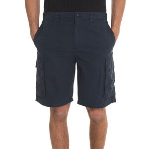 Woolrich Bermuda con tasconi GABARDINE CARGO SHORT Blu Uomo 34