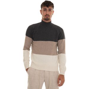 Gran Sasso Pullover collo alto Grigio-beige Uomo 50