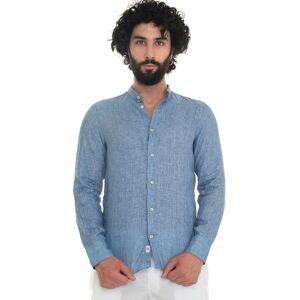 Vincenzo De Lauziers Camicia di lino guru Denim Uomo XL