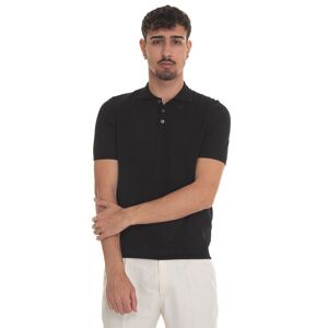 Hindustrie Polo in maglina POLO-CREPE Nero Uomo 48