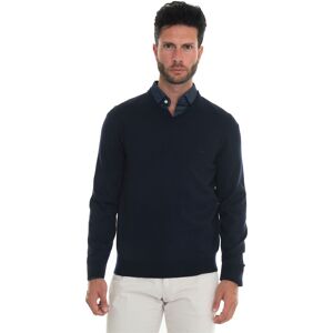 Boss Maglia collo a V Blu Uomo S