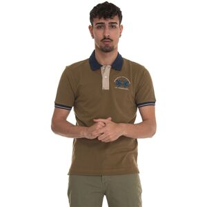 La Martina Polo in cotone piquet Trixie Verde militare Uomo L