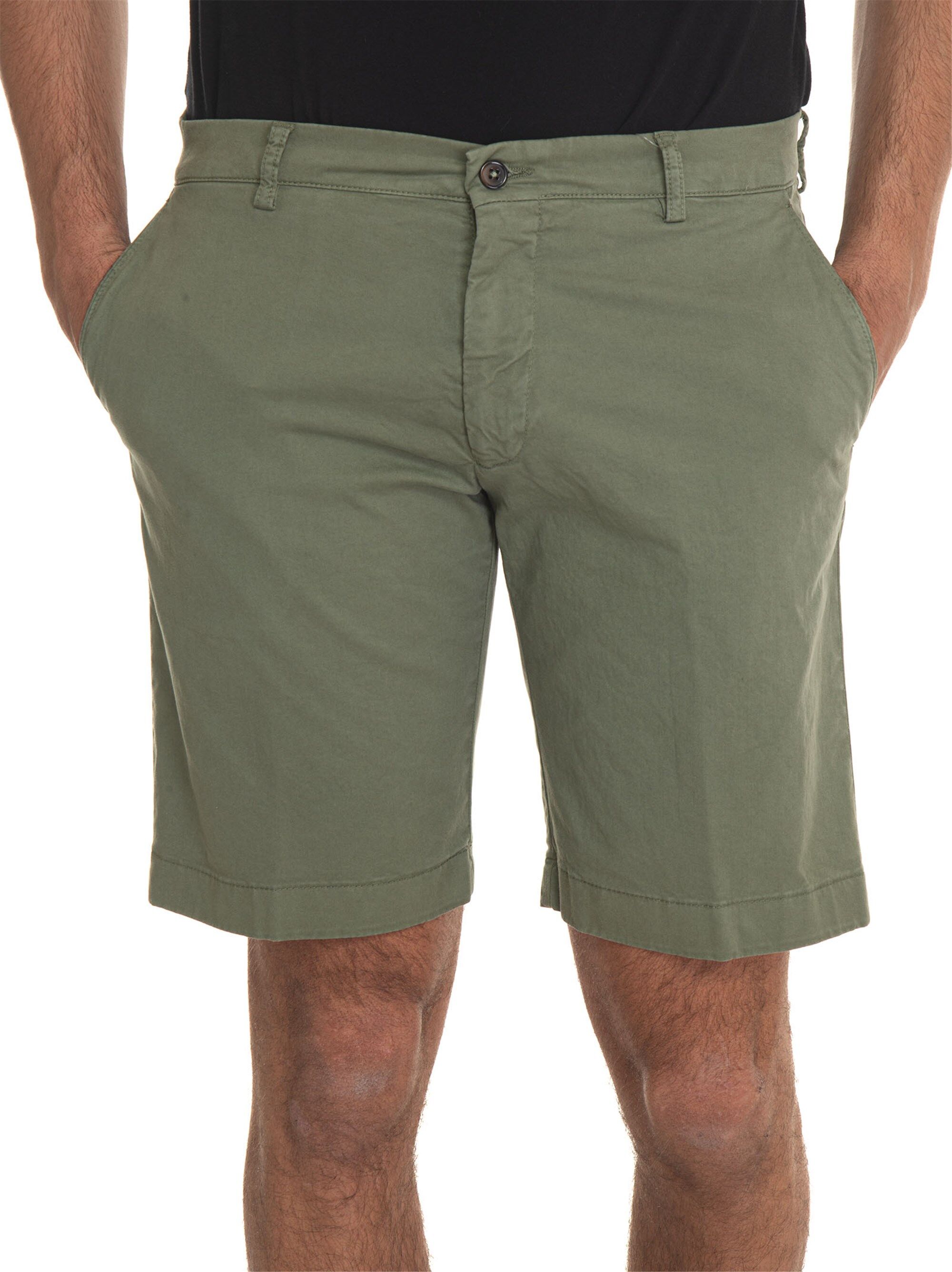 Berwich Bermuda in cotone BERMUDA Verde Uomo 54