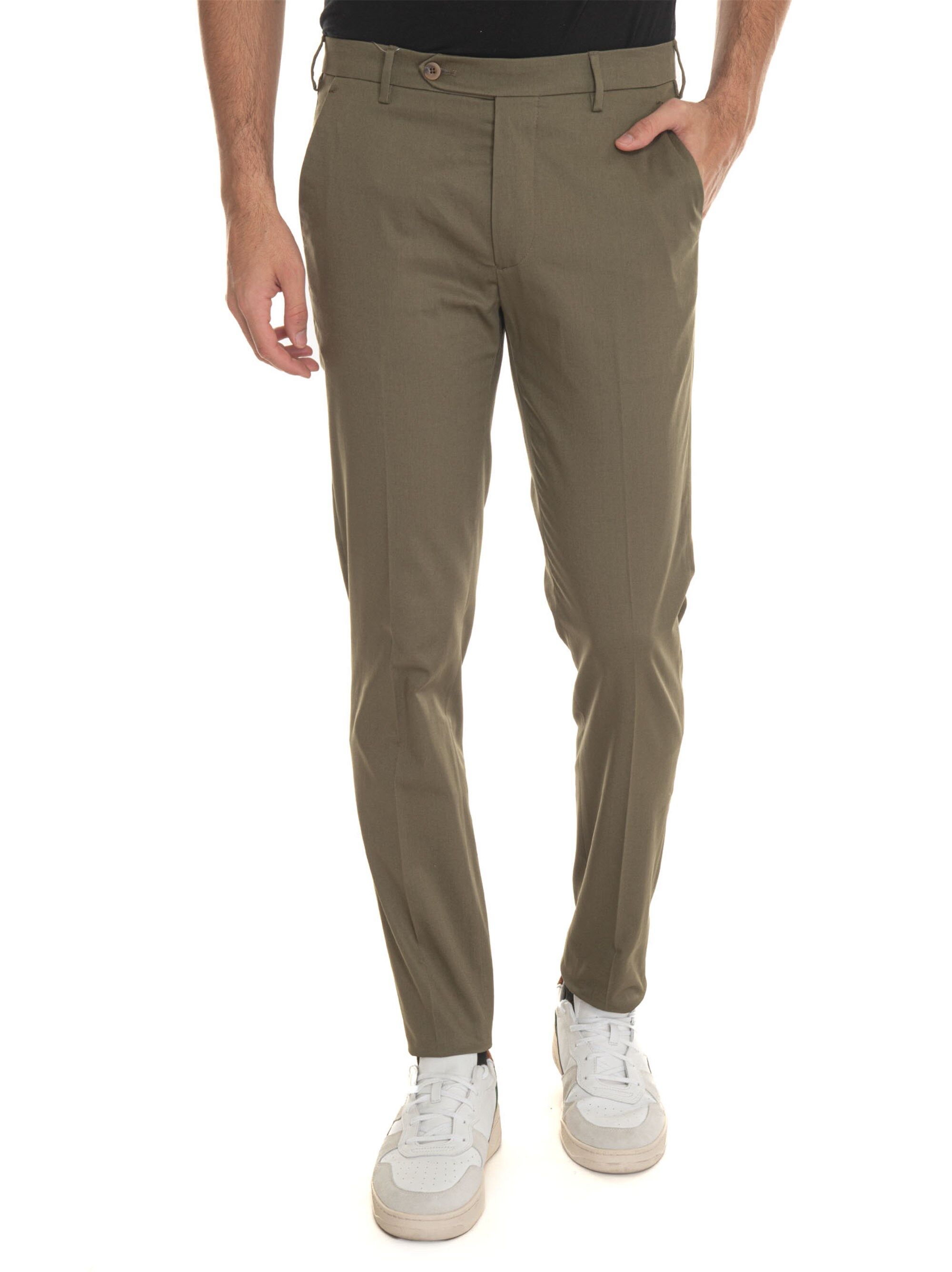 Berwich Pantalone modello chino MORELLO Verde Uomo 50