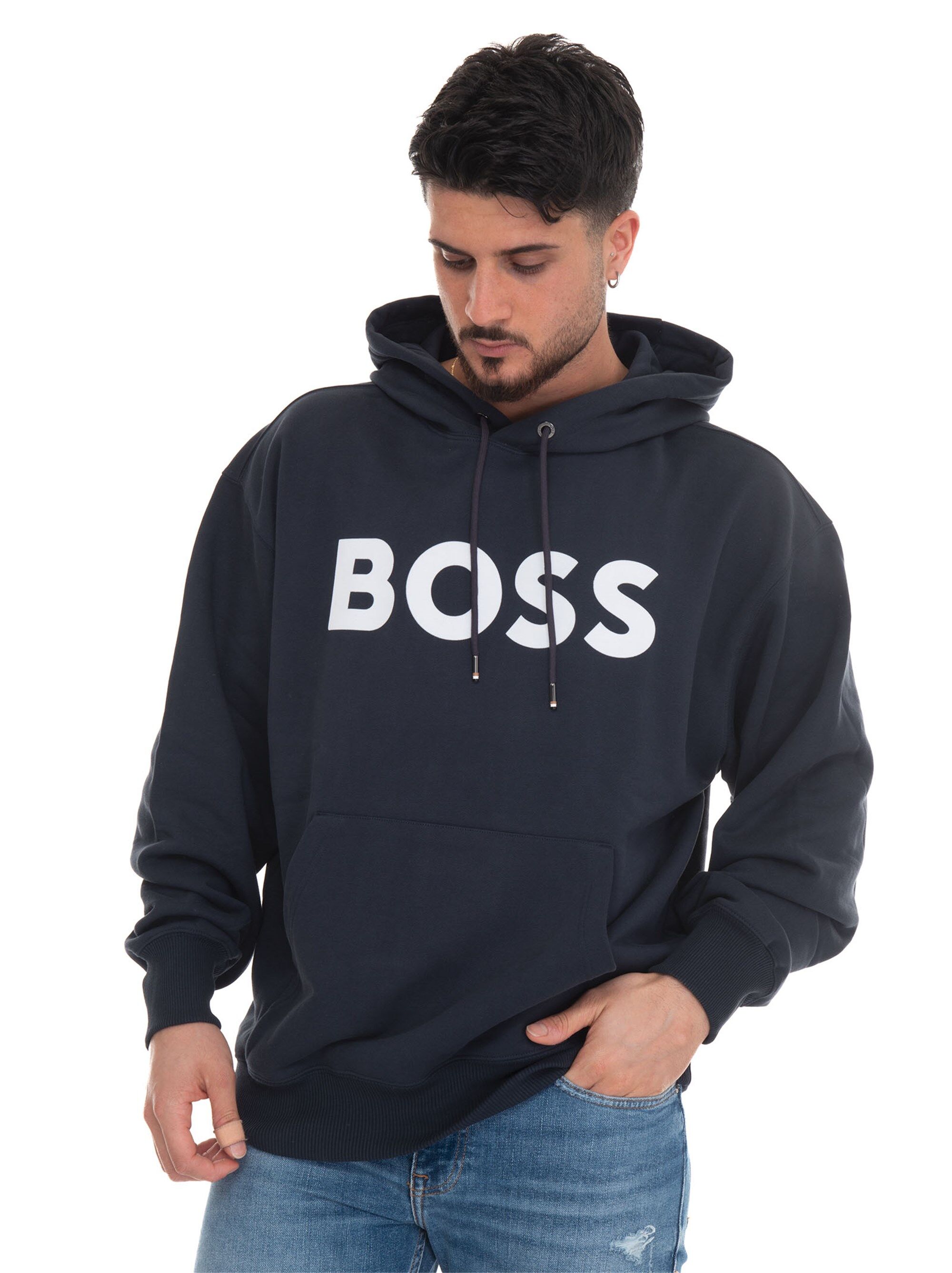 Boss Felpa con cappuccio SULLIVAN08 Blu Uomo XL