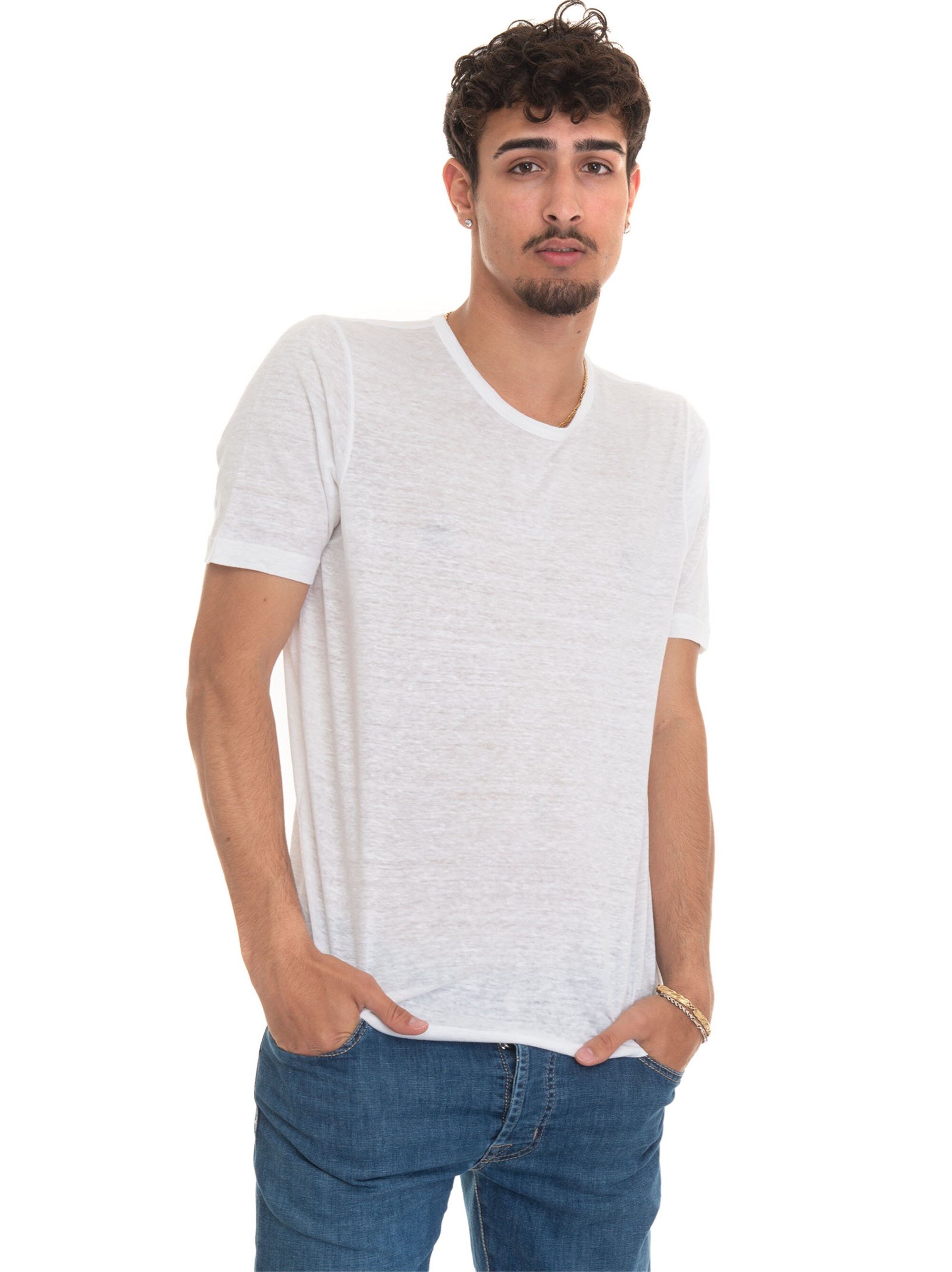 Gran Sasso T-shirt manica corta girocollo Bianco Uomo 50