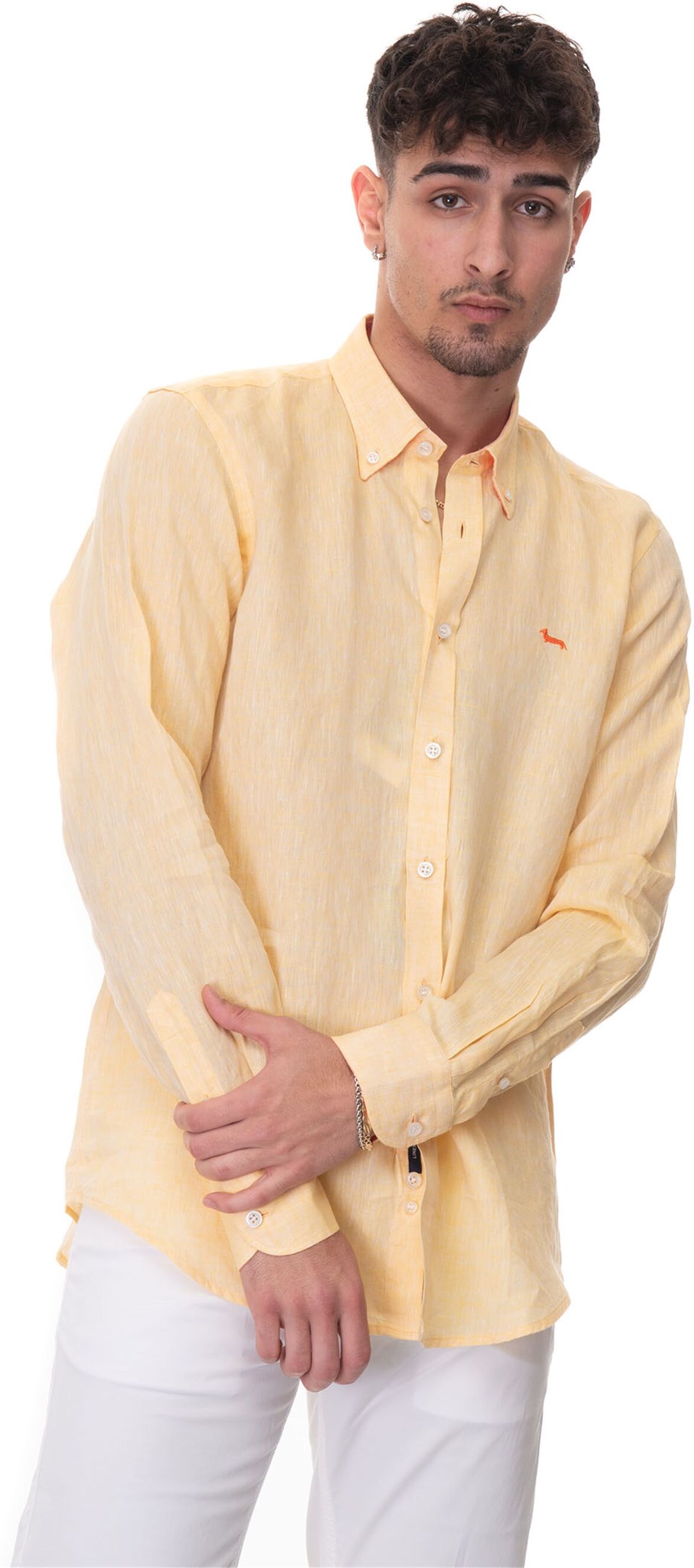 Harmont & Blaine Camicia casual Giallo Uomo XXL