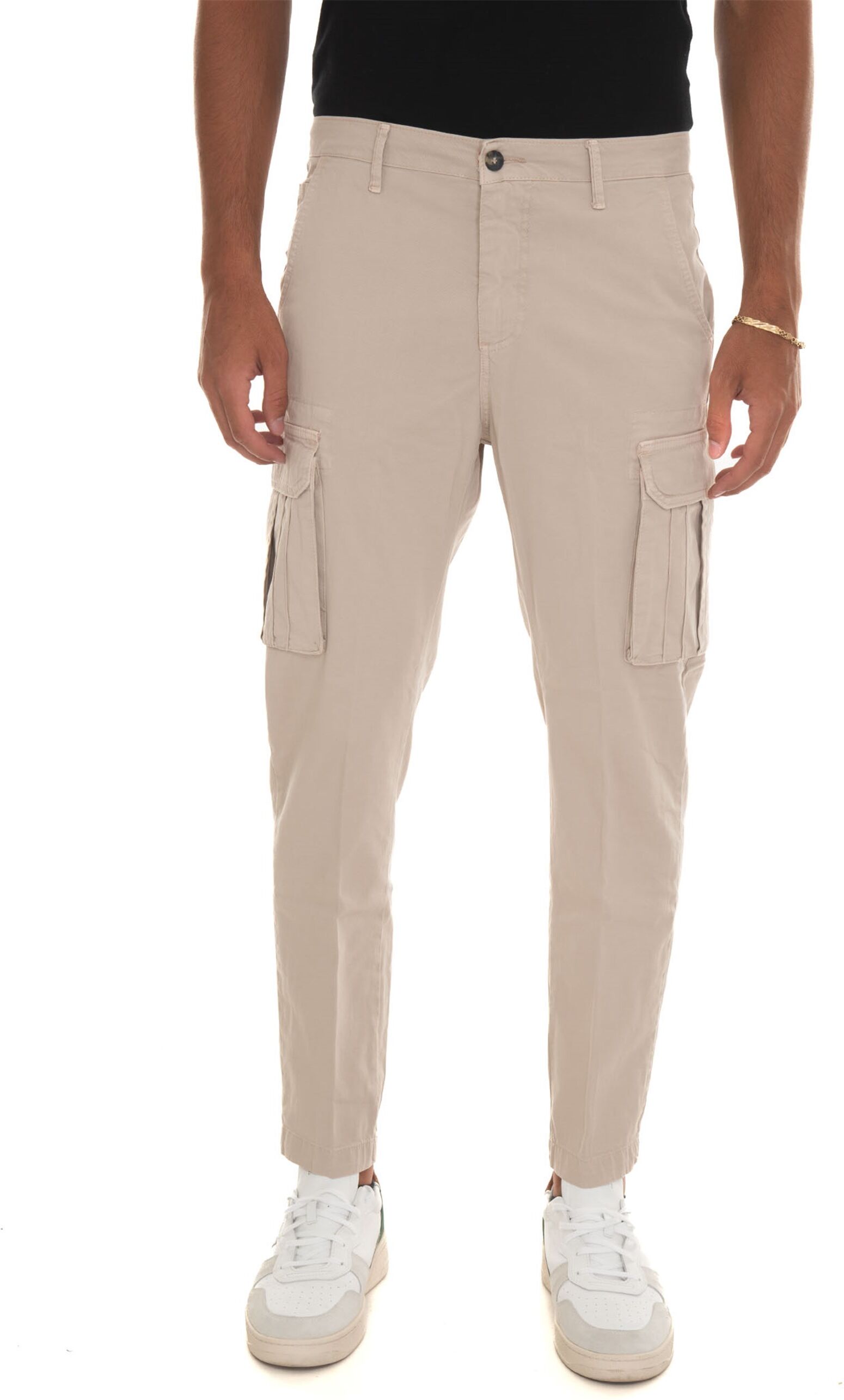 Quality First Pantalone cargo Beige Uomo 52