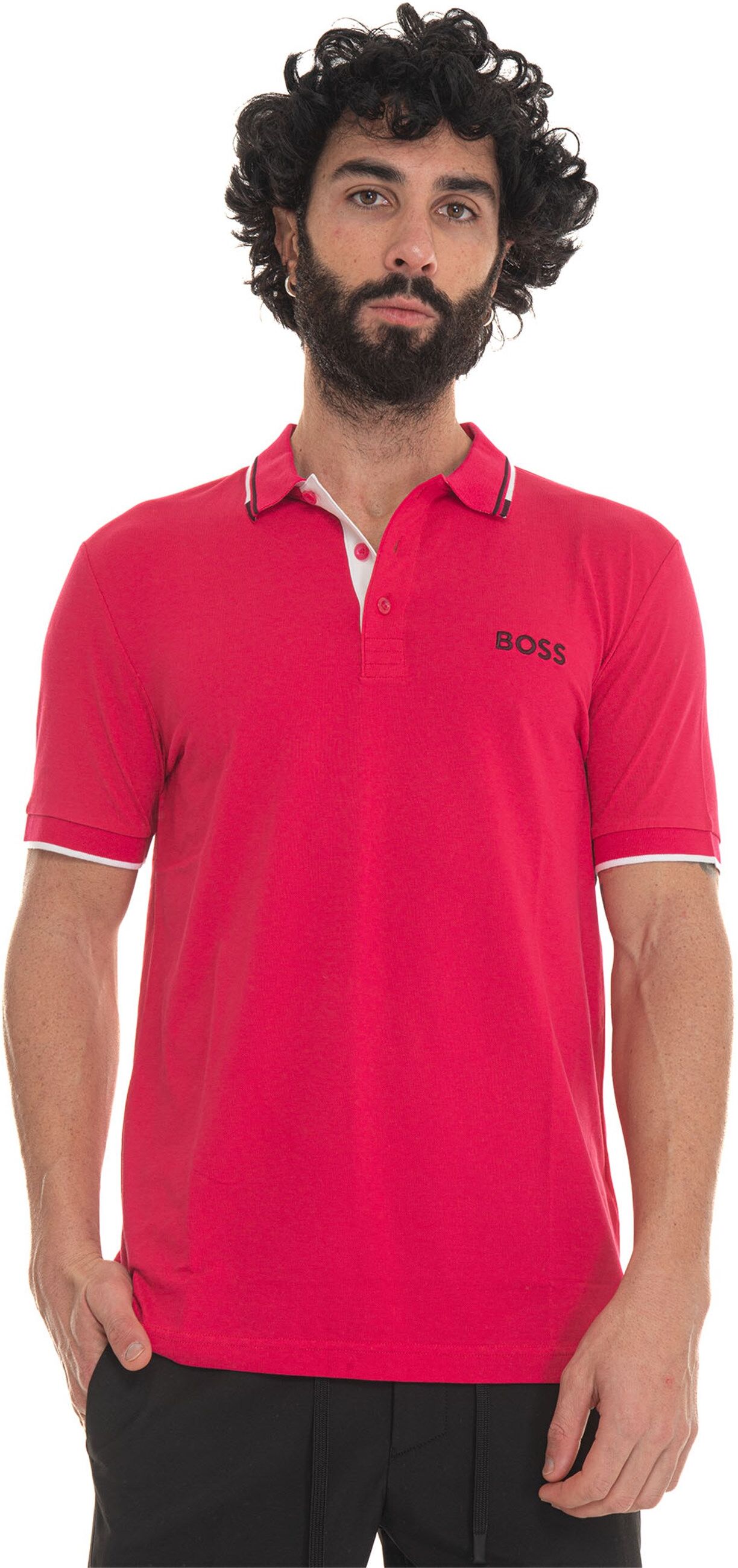 Boss Polo manica corta Fucsia Uomo XXL