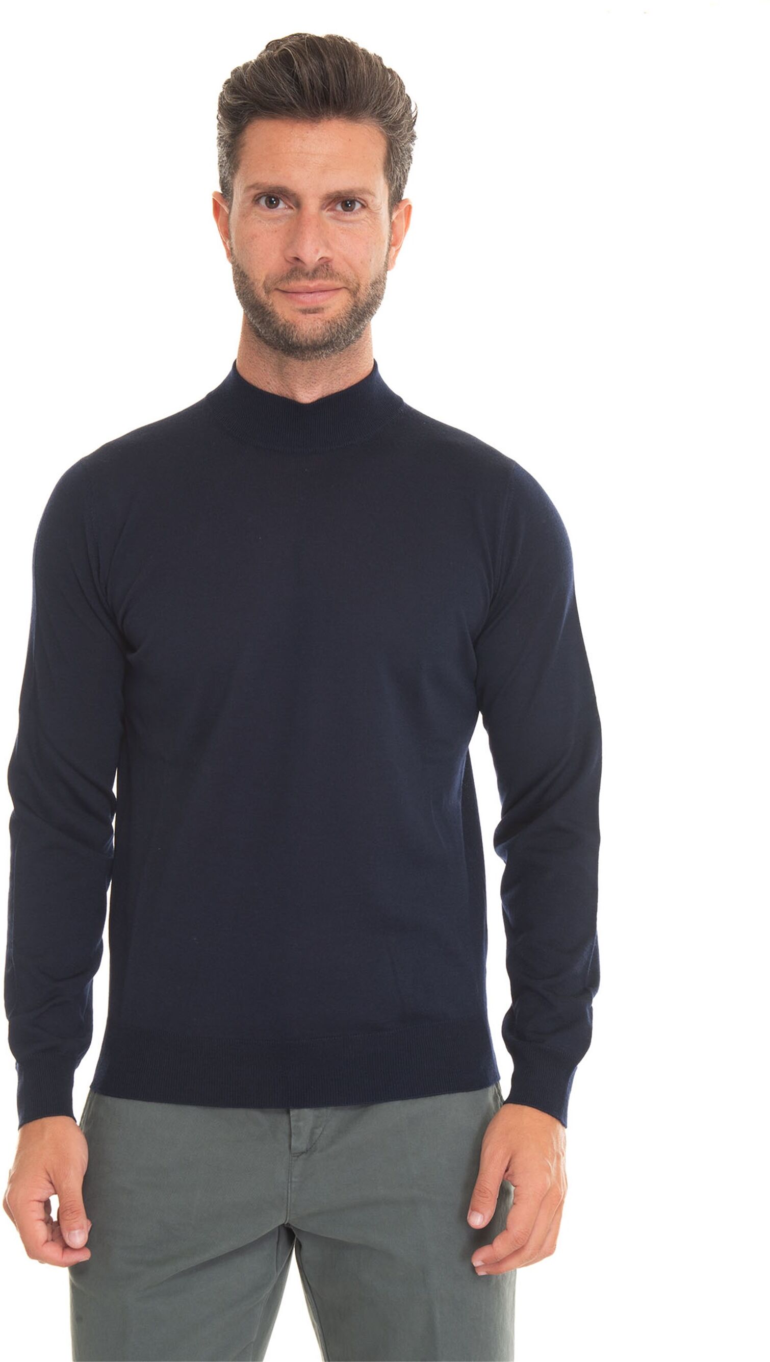 Hindustrie Pullover a lupetto Blu Uomo 50