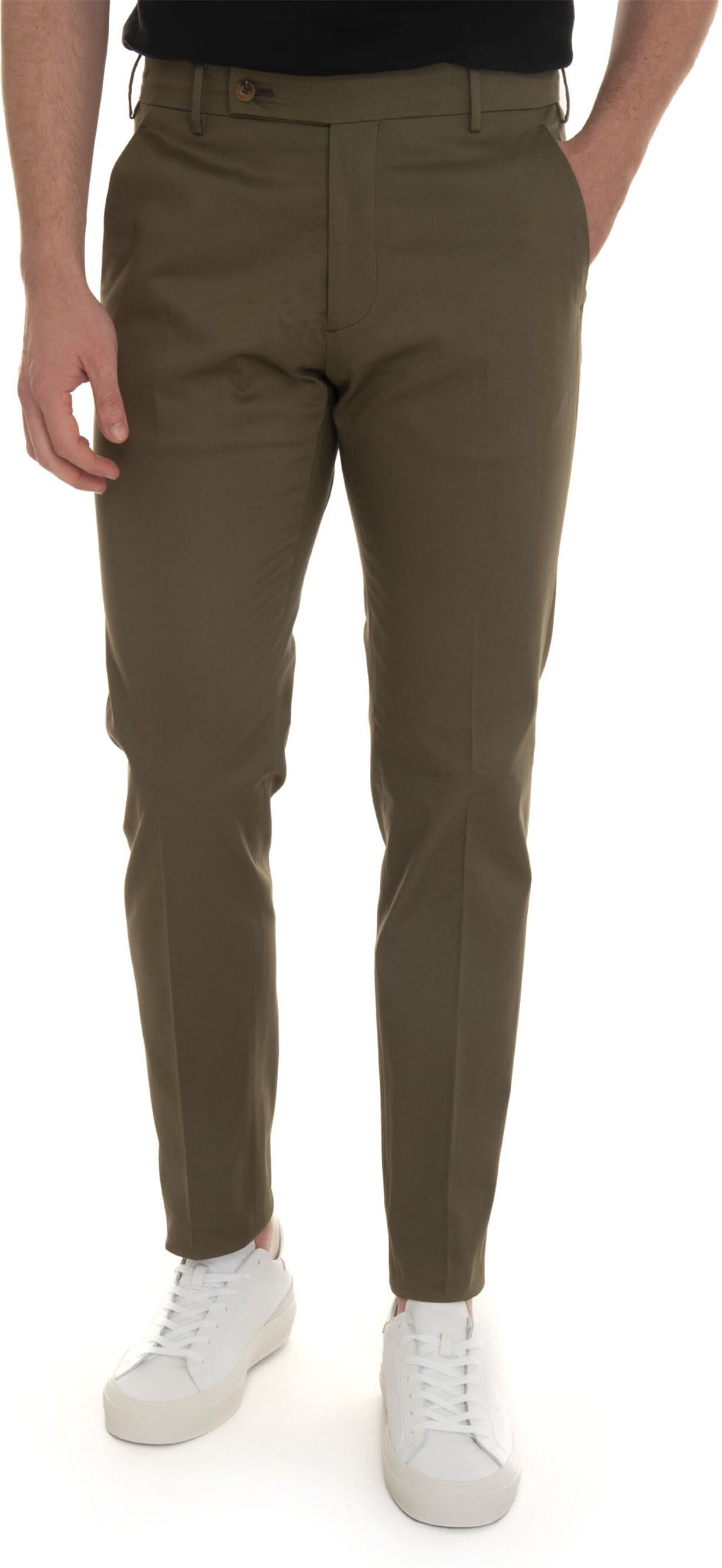 Berwich Pantalone modello chino MORELLO Verde Uomo 52