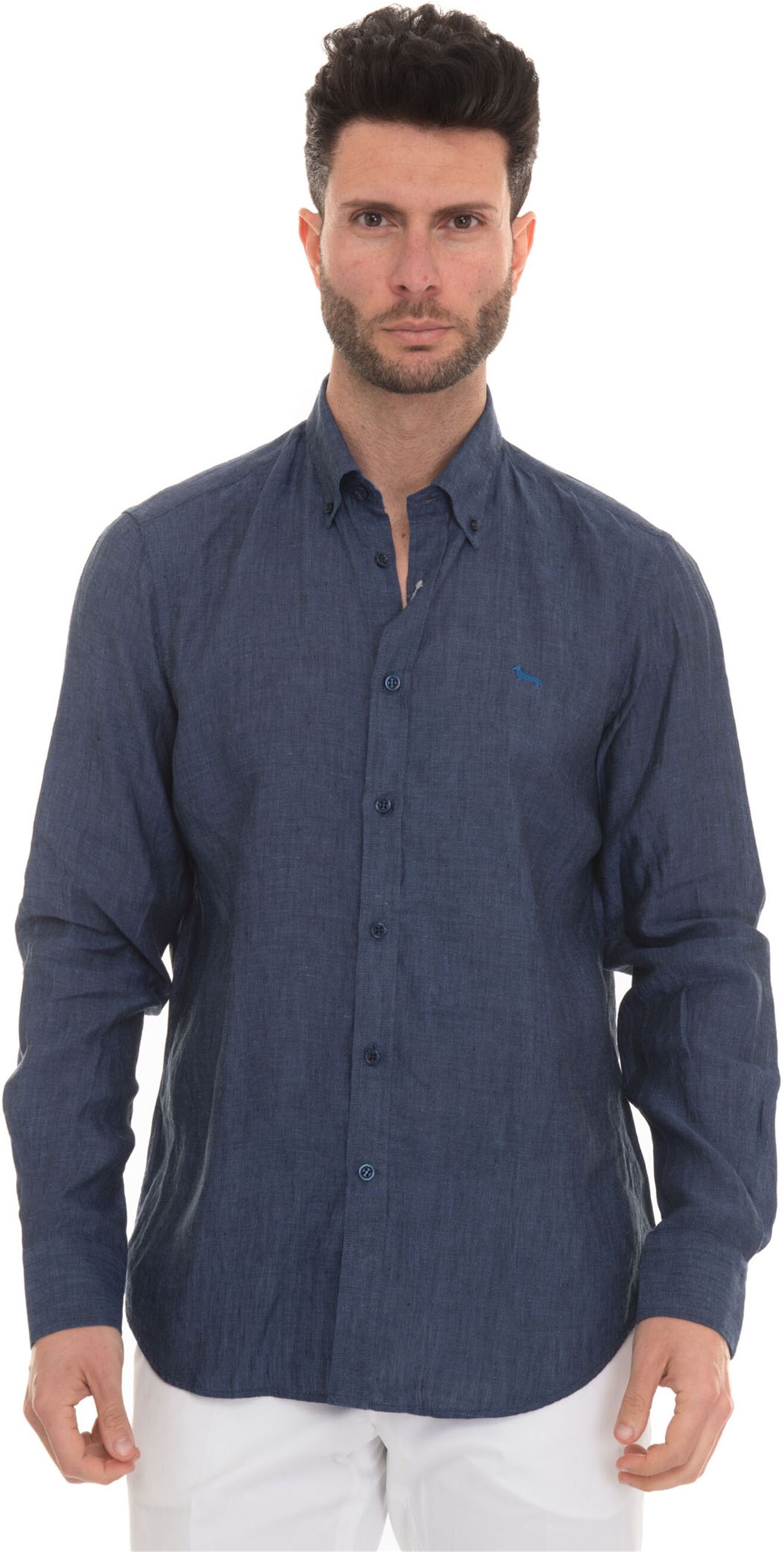 Harmont & Blaine Camicia casual Blu Uomo 3XL