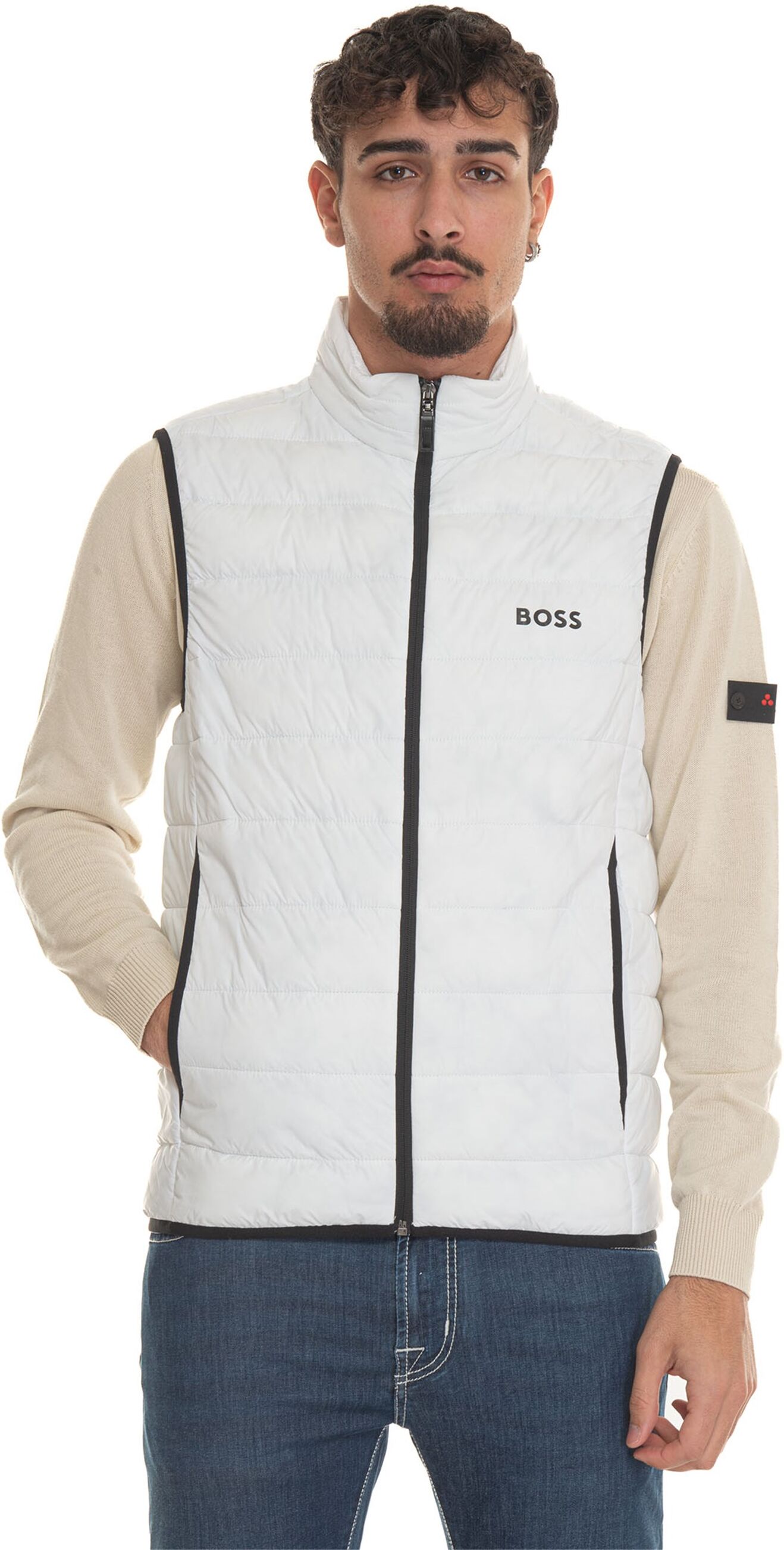 Boss Gilet trapuntato Bianco Uomo L