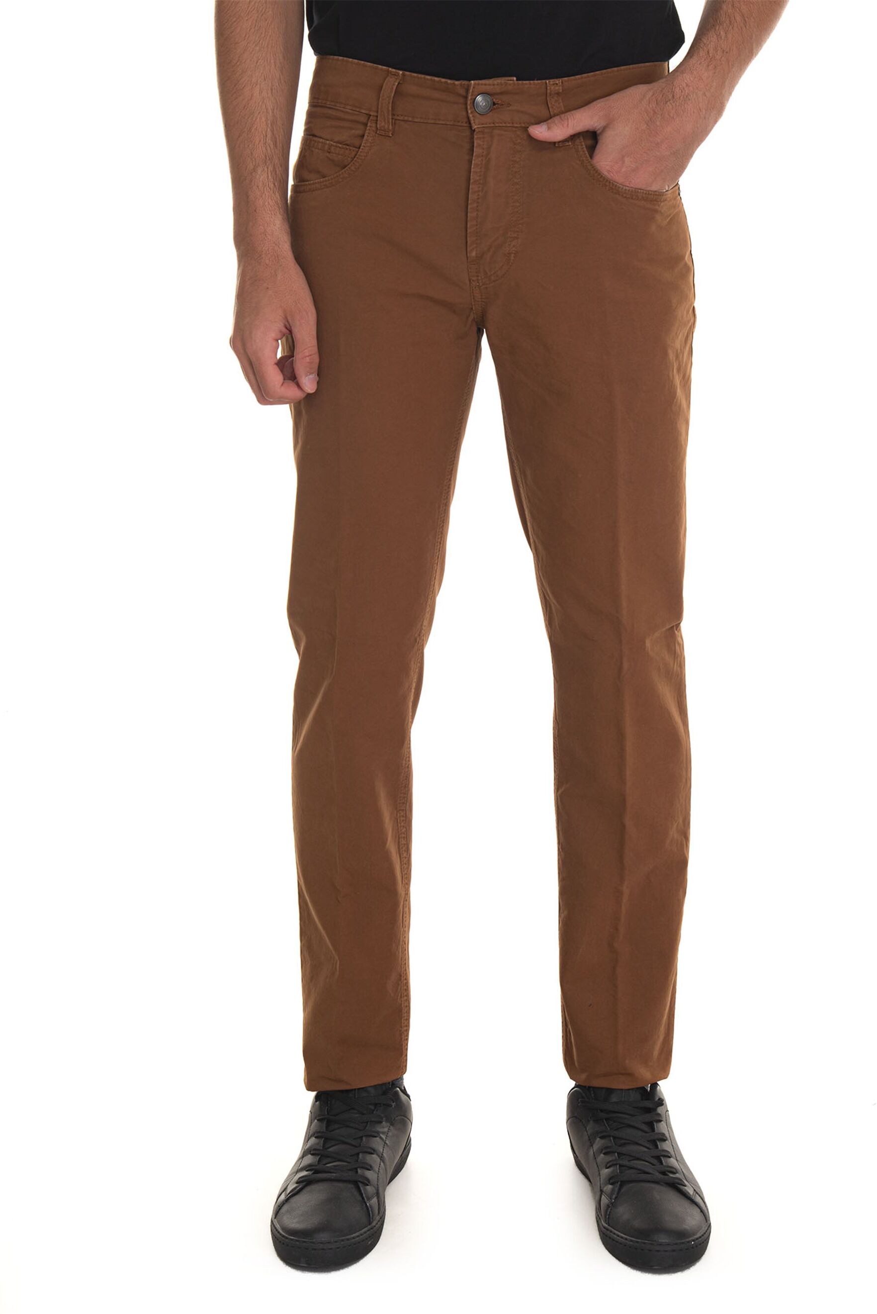 Fay Pantalone 5 tasche Marrone Uomo 38