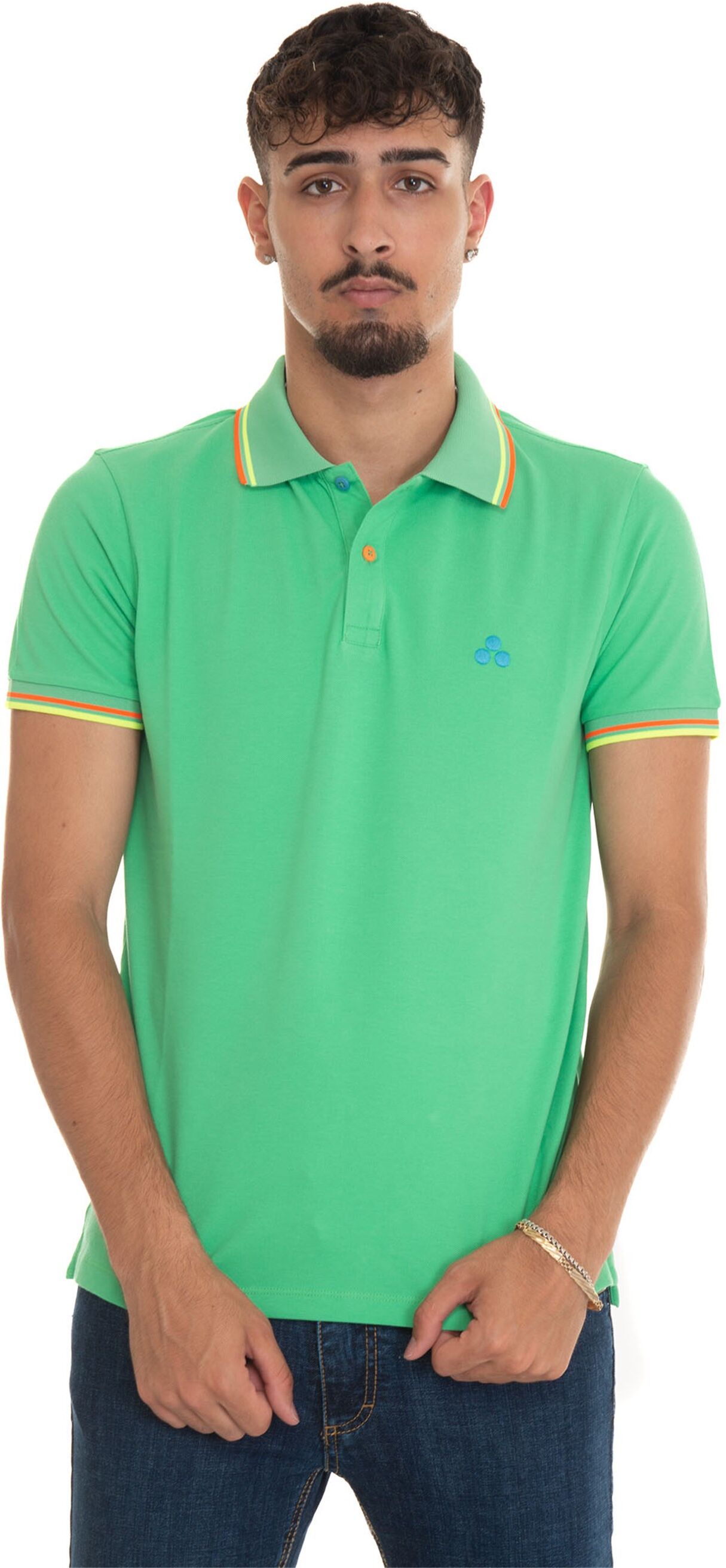 Peuterey Polo manica corta NEWSELANDINASTR Verde Uomo S