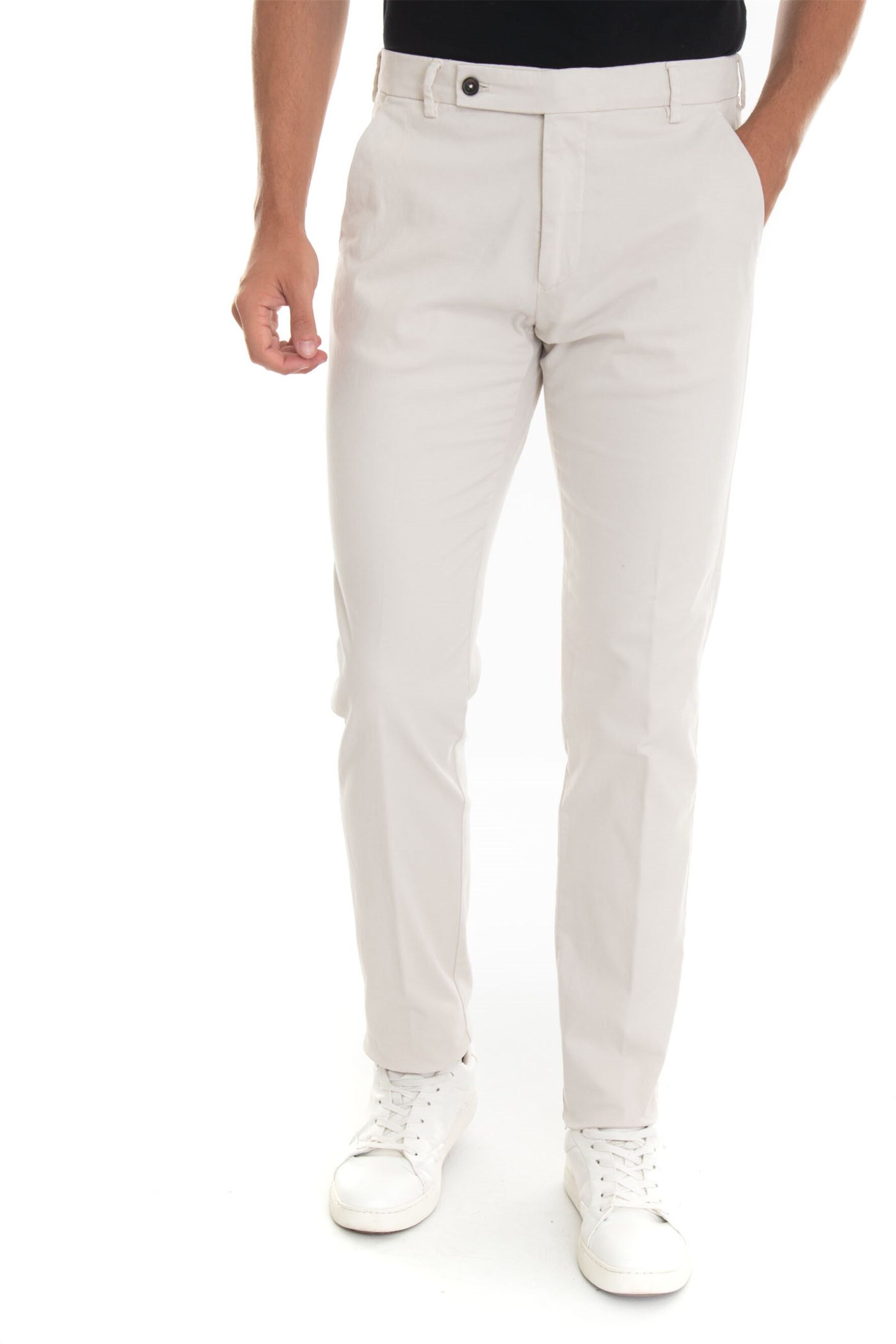 Berwich Pantalone modello chino MORELLO Latte Uomo 54