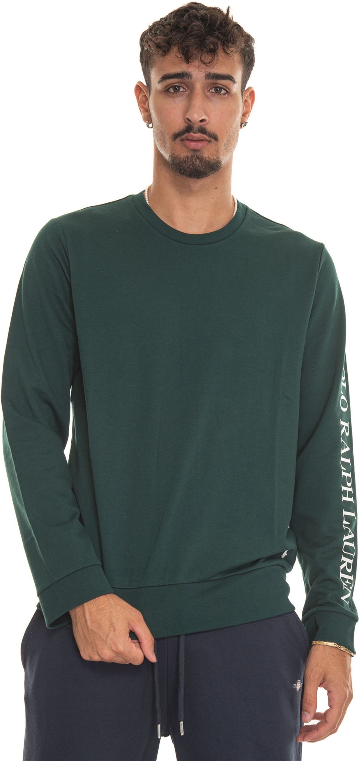 Ralph Lauren Felpa girocollo Verde Uomo XL