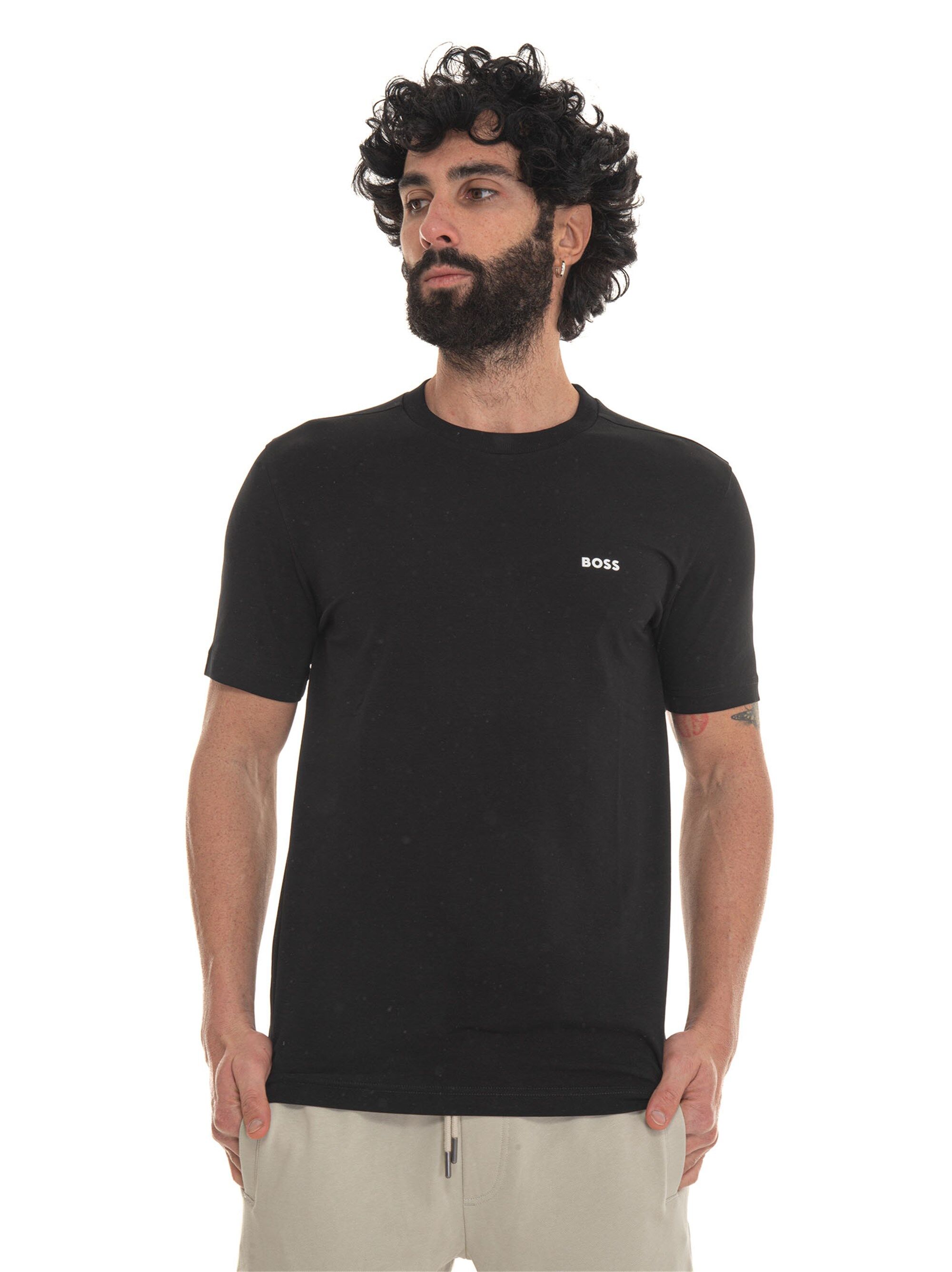 Boss T-shirt girocollo Nero Uomo XL